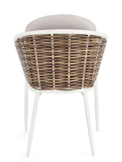 SEDIA CON CUSCINO BIANCO YK11 - MARIBELA