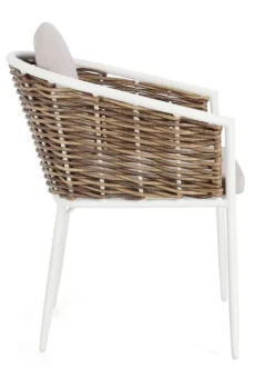 SEDIA CON CUSCINO BIANCO YK11 - MARIBELA