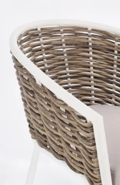 SEDIA CON CUSCINO BIANCO YK11 - MARIBELA