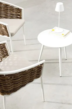 SEDIA CON CUSCINO BIANCO YK11 - MARIBELA