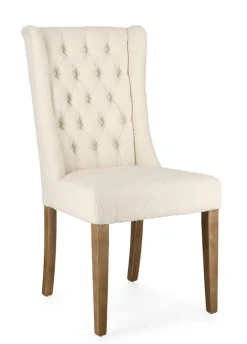 SEDIA EFFETTO BOUCLE' NATURALE - COLUMBIA