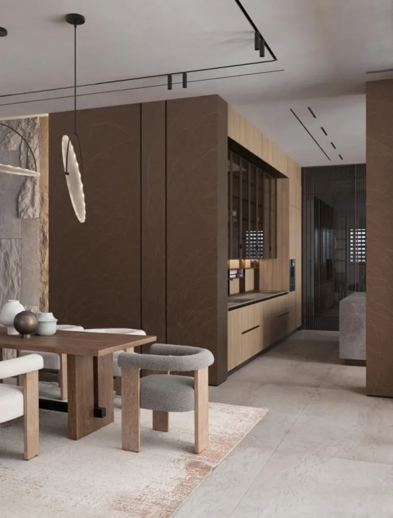 SEDIA EFFETTO BOUCLE' NATURALE GRIGIO - AGAPE