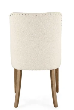 SEDIA EFFETTO BOUCLE' NATURALE - BEATRIZ