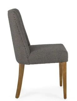 SEDIA EFFETTO BOUCLE' GRIGIO - BEATRIZ