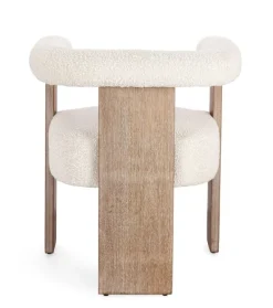 SEDIA EFFETTO BOUCLE' NATURALE - AGAPE