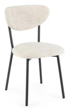 SEDIA EFFETTO BOUCLE' NATURALE - LUDMILLA