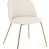 SEDIA EFFETTO BOUCLE' ORO/AVORIO - TANYA