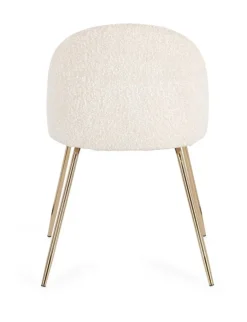 SEDIA EFFETTO BOUCLE' ORO/AVORIO - TANYA