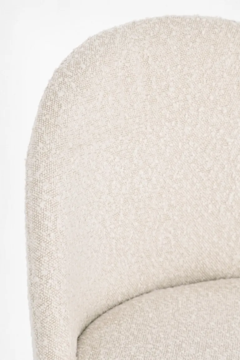 SEDIA EFFETTO BOUCLE' ORO/AVORIO - TANYA