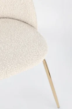 SEDIA EFFETTO BOUCLE' ORO/AVORIO - TANYA