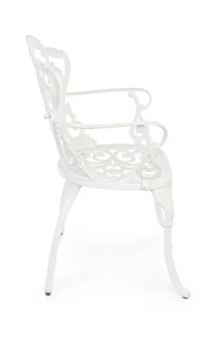 SEDIA IN ALLUMINIO BIANCA - VICTORIA