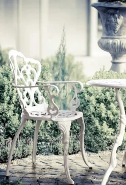 SEDIA IN ALLUMINIO BIANCA - VICTORIA