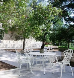 SEDIA IN ALLUMINIO BIANCA - VICTORIA