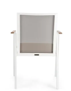 SEDIA IN ALLUMINIO BIANCO GK50 - CAMERON