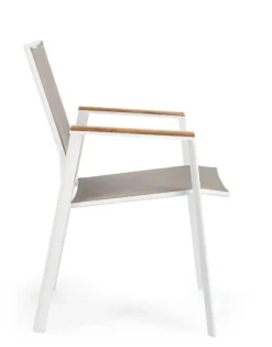 SEDIA IN ALLUMINIO BIANCO GK50 - CAMERON