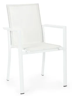 SEDIA IN ALLUMINIO IMPILABILE BIANCO CX21 - KONNOR