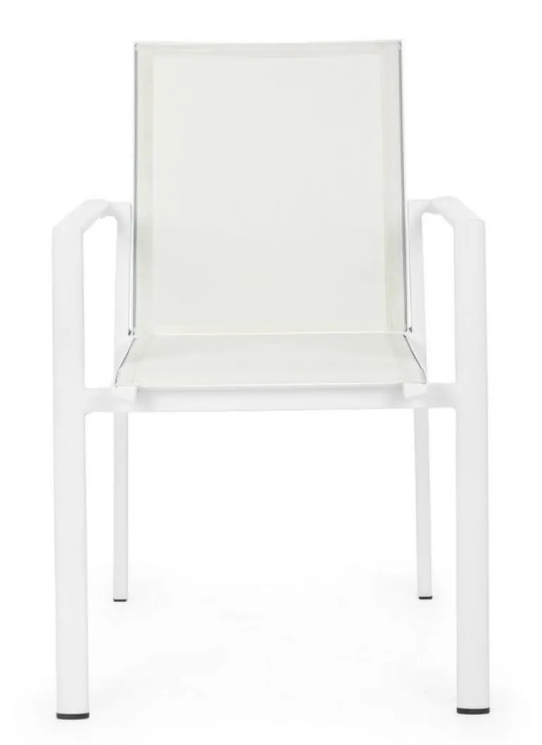 SEDIA IN ALLUMINIO IMPILABILE BIANCO CX21 - KONNOR