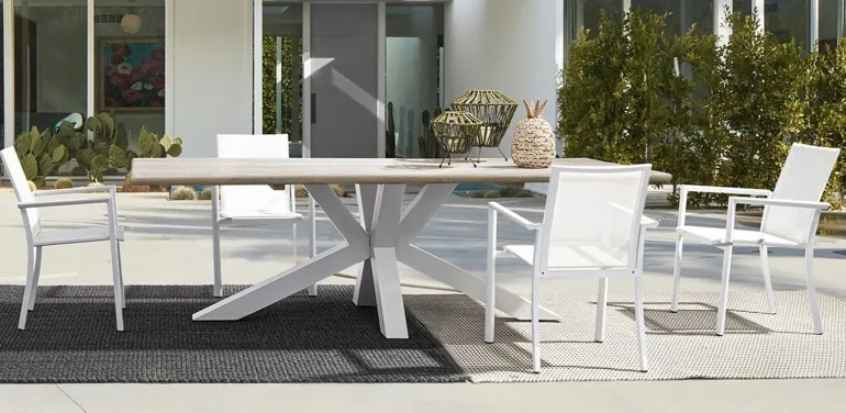 SEDIA IN ALLUMINIO IMPILABILE BIANCO CX21 - KONNOR