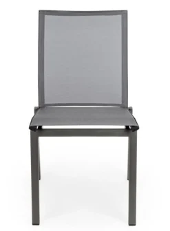 SEDIA IN ALLUMINIO IMPILABILE ANTARCITE GK52 - CRUISE