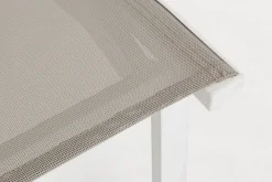 SEDIA IN ALLUMINIO IMPILABILE BIANCO/TORTORA GK50 - CRUISE