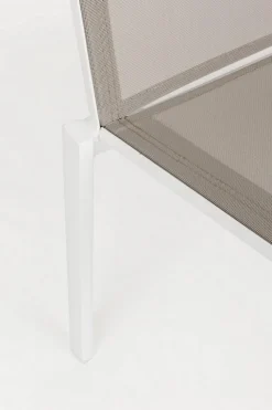 SEDIA IN ALLUMINIO IMPILABILE BIANCO/TORTORA GK50 - CRUISE