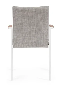 SEDIA IN ALLUMINIO IMPILABILE BIANCO WG20 - JALISCO