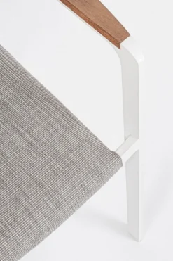 SEDIA IN ALLUMINIO IMPILABILE BIANCO WG20 - JALISCO