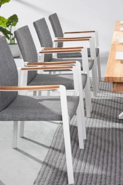 SEDIA IN ALLUMINIO IMPILABILE BIANCO WG20 - JALISCO