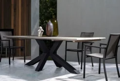 SEDIA IN ALLUMINIO IMPILABILE ANTRACITE CX23 - KONNOR