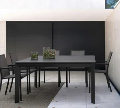 SEDIA IN ALLUMINIO IMPILABILE ANTRACITE CX23 - KONNOR