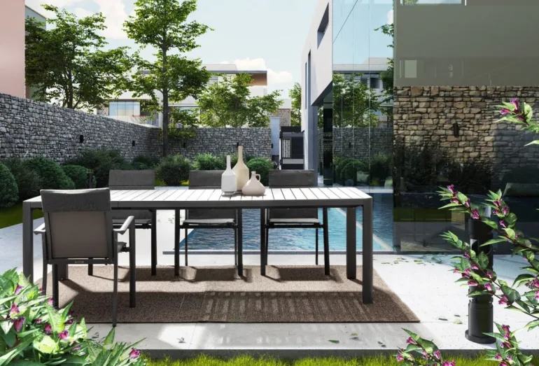 SEDIA IN ALLUMINIO IMPILABILE ANTRACITE CX23 - KONNOR