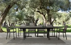 SEDIA IN ALLUMINIO IMPILABILE ANTRACITE CX23 - KONNOR