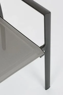 SEDIA IN ALLUMINIO IMPILABILE ANTRACITE CX23 - KONNOR