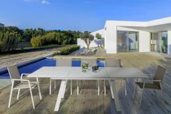 SEDIA IN ALLUMINIO IMPILABILE BIANCO GK50 - CRUISE