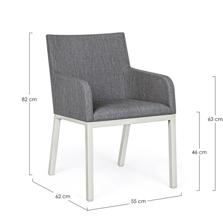 SEDIA IN ALLUMINIO LUNAR - OWEN