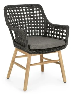 SEDIA IN ALLUMINIO NERA - WILSON