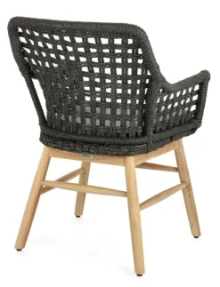 SEDIA IN ALLUMINIO NERA - WILSON