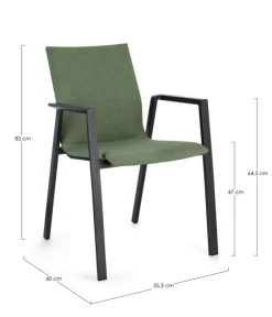 SEDIA IN ALLUMINIO OLIVE JX55 - ODEON