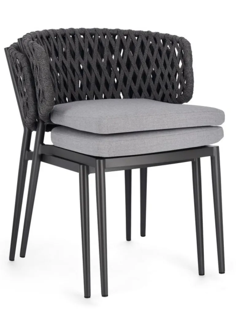 SEDIA IN CORDA ANTRACITE WG21 - NOELIA