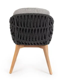 SEDIA IN CORDA ANTRACITE - TAMIRES