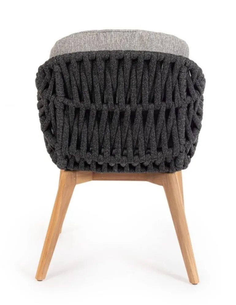 SEDIA IN CORDA ANTRACITE - TAMIRES