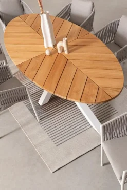 SEDIA IN CORDA PER ESTERNO IMPILABILE BIANCO WG20 -FLORENCIA