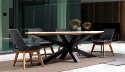 SEDIA IN CORDA PER ESTERNO COLOR ARDESIA - HESPERIA