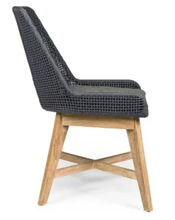 SEDIA IN CORDA PER ESTERNO COLOR ARDESIA - HESPERIA