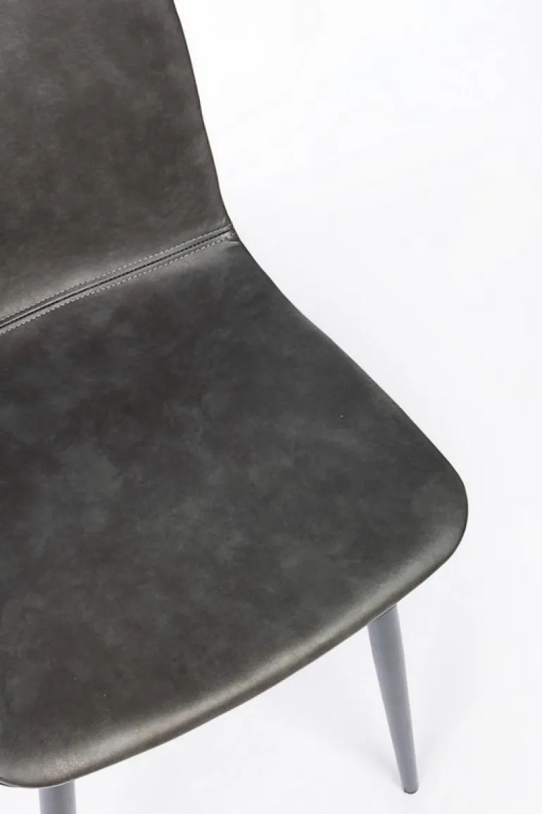 SEDIA IN ECOPELLE ANTRACITE - KYRA