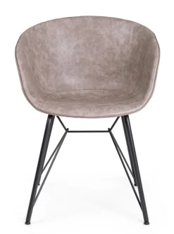 SEDIA IN ECOPELLE BEIGE - WARHOL