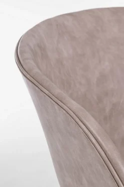 SEDIA IN ECOPELLE BEIGE - WARHOL