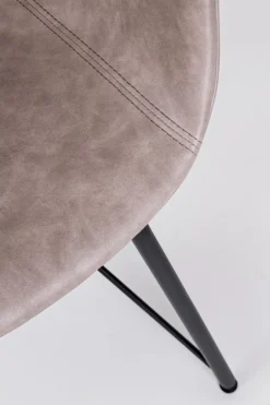 SEDIA IN ECOPELLE BEIGE - WARHOL