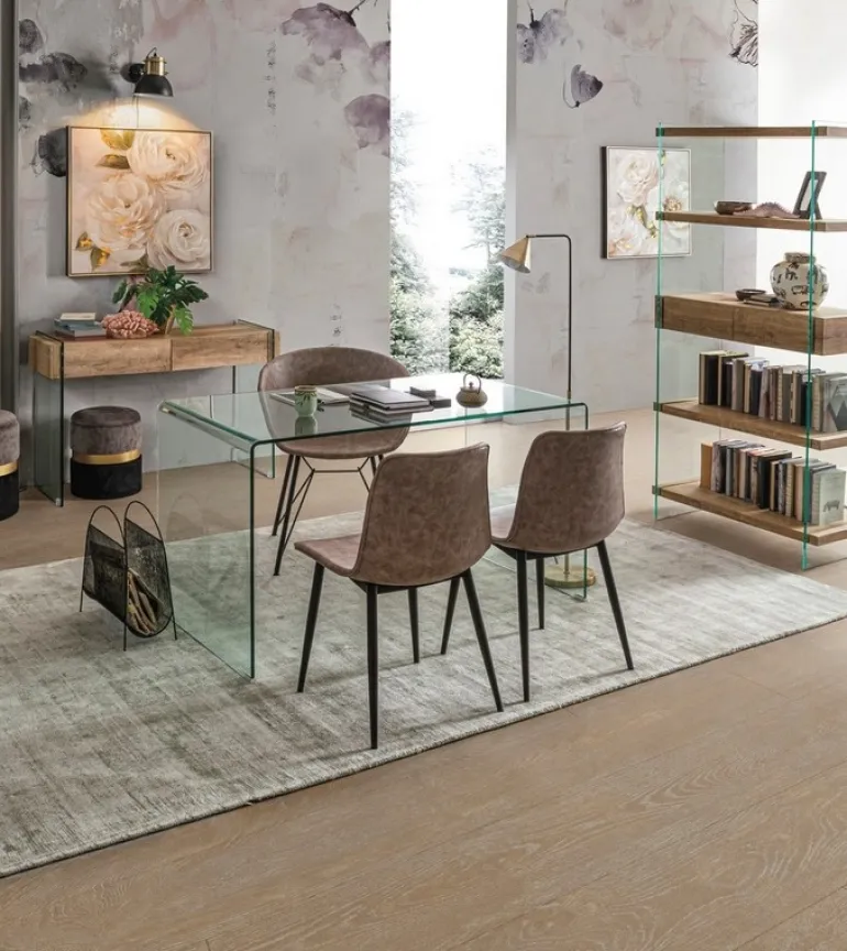 SEDIA IN ECOPELLE BEIGE - WARHOL