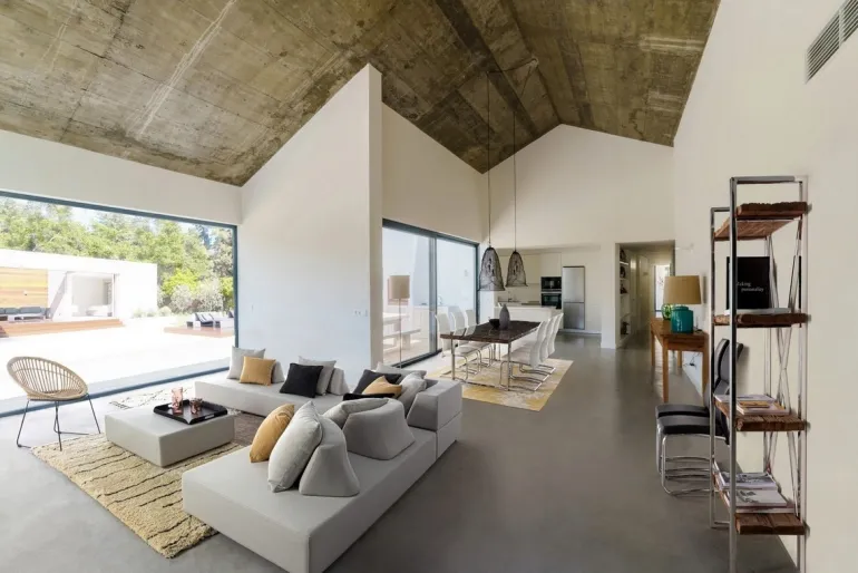 SEDIA IN ECOPELLE BIANCA - THELMA